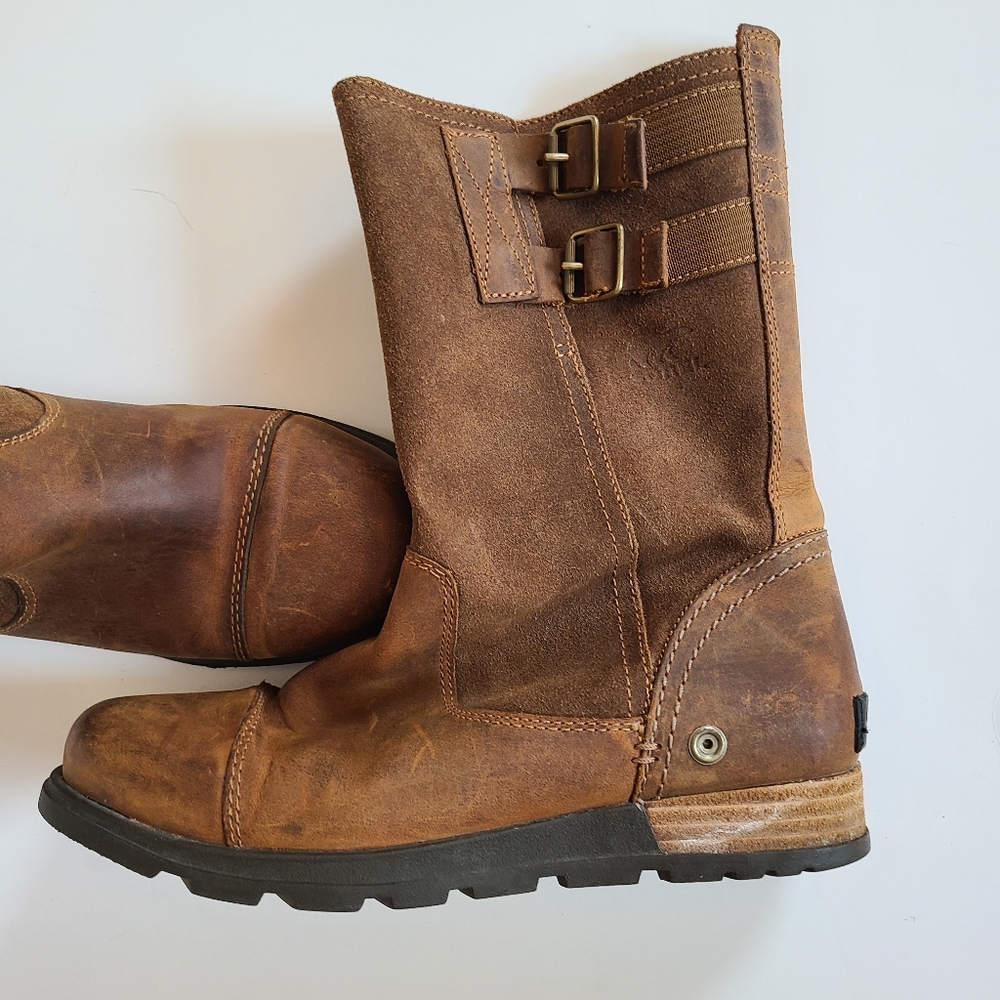 Sorel Major Pull On Leather Boots. - Picture 7 of 8